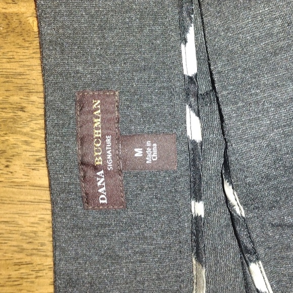 Gray Elastic Waist Straight Leg Dana Buchman Pants Comfortable Dress M - Picture 5 of 6